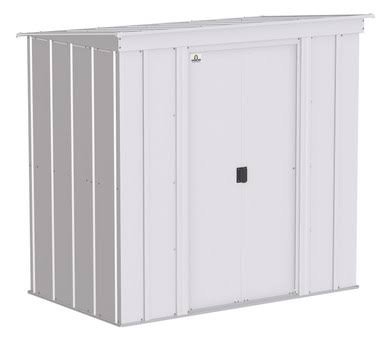 Arrow Classic Steel Storage Shed, 6×4, Flute Grey Arrow Classic Steel Storage Shed, 6×4, Flute Grey