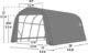 ShelterCoat 15 x 28 ft. Wind and Snow Rated Garage Round Gray STD - Image 5