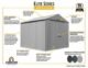 Arrow Elite Steel Storage Shed, 10x8, Anthracite - Image 2