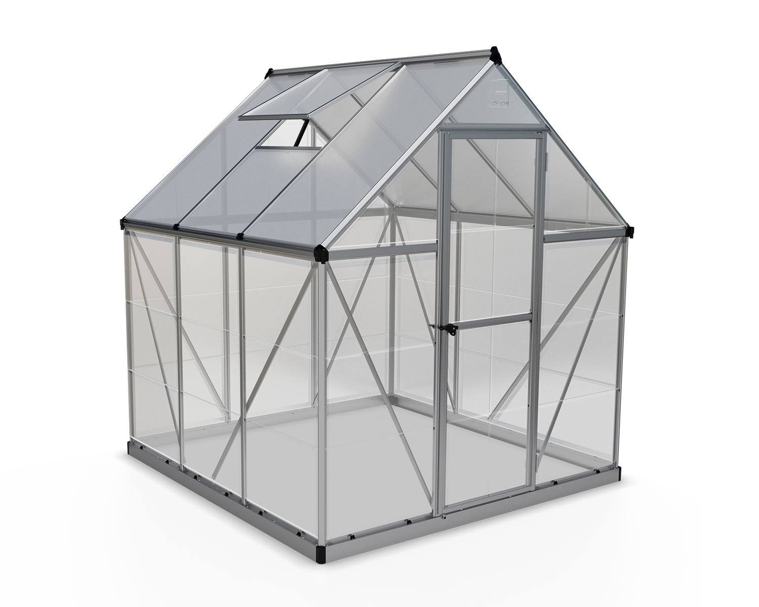 Canopia by Palram Hybrid Hobby 6 ft. x 6 ft. Greenhouse Kit – Hybrid Panels Canopia by Palram Hybrid Hobby 6 ft. x 6 ft. Greenhouse Kit – Hybrid Panels
