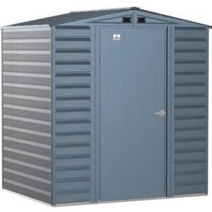 Arrow Select Steel Storage Shed, 6×5, Blue Grey
