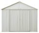 EZEE Shed Steel Storage 10 x 8 ft. Galvanized Extra High Gable Cream