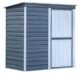 Shed-in-a-Box Steel Storage Shed 6 x 4 ft. Galvanized Charcoal/Cream