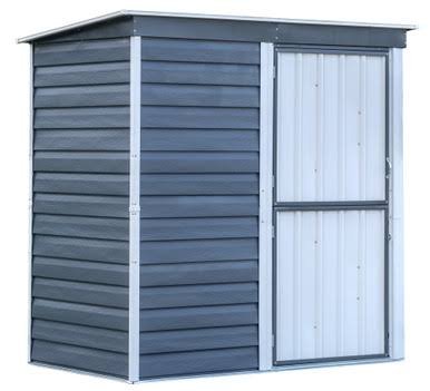 Shed-in-a-Box Steel Storage Shed 6 x 4 ft. Galvanized Charcoal/Cream Shed-in-a-Box Steel Storage Shed 6 x 4 ft. Galvanized Charcoal/Cream