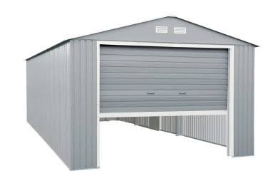 Duramax 12×20 Imperial Metal Garage Lite Gray w/Off White Trim Duramax 12×20 Imperial Metal Garage Lite Gray w/Off White Trim
