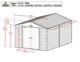 Arrow Select Steel Storage Shed, 10x14, Charcoal - Image 6