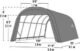 ShelterCoat 12 x 20 ft. Wind and Snow Rated Garage Round Gray STD - Image 6