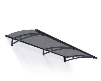 Canopia by Palram Aquila 2050 Door & Window Awning, 7′ L x 3′ W x 6.5″ H – Gray Structure/Solar Gray Panels Canopia by Palram Aquila 2050 Door & Window Awning, 7′ L x 3′ W x 6.5″ H – Gray Structure/Solar Gray Panels