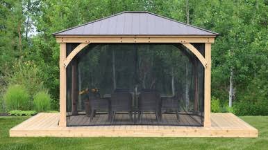 Yardistry Mosquito Mesh Kit for Meridian Gazebo (11 ft. x 13 ft.) Yardistry Mosquito Mesh Kit for Meridian Gazebo (11 ft. x 13 ft.)