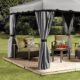 Sojag Roma 10x12 Gazebo - grey/black - Image 2