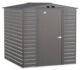 Arrow Select Steel Storage Shed, 6×7, Charcoal