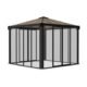 Canopia by Palram Palram Ledro Outdoor Gazebo, 10′ X 10′, Gray/Bronze
