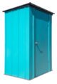 Spacemaker Patio Shed, 4x3, Teal and Anthracite - Image 10