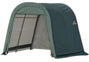 ShelterCoat 8 x 8 ft. Wind and Snow Rated Garage Round Green STD
