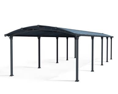 Canopia by Palram Arcadia 12 ft. x 35 ft. Carport Kit – Grey Structure & Twin Wall Panels Canopia by Palram Arcadia 12 ft. x 35 ft. Carport Kit – Grey Structure & Twin Wall Panels