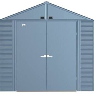 Arrow Select Steel Storage Shed, 8×6, Blue Grey