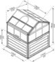 Canopia by Palram Plant Inn 4 ft. x 4 ft. Greenhouse Kit - Silver Structure & Clear Panels - Image 5