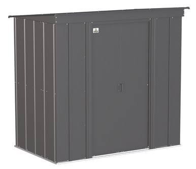 Arrow Classic Steel Storage Shed, 6×4, Charcoal Arrow Classic Steel Storage Shed, 6×4, Charcoal