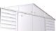 Arrow Select Steel Storage Shed, 8x6, Flute Grey - Image 3