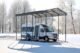 Arrow 14 ft. x 29 ft. x 14 ft. Wind and Snow Rated Carport - Charcoal - Image 3
