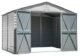 Arrow Select Steel Storage Shed, 10x8, Flute Grey - Image 5
