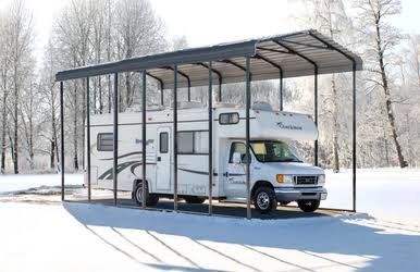 Arrow 14 ft. x 29 ft. x 14 ft. Wind and Snow Rated Carport – Charcoal Arrow 14 ft. x 29 ft. x 14 ft. Wind and Snow Rated Carport – Charcoal