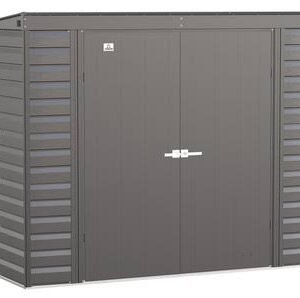 Arrow Select Steel Storage Shed, 8×4, Charcoal