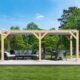 Yardistry 10' x 20' Meridian Wood Room with Louvered Roof - Image 6