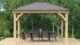 Yardistry Meridian Gazebo with Cedar Wood & Aluminum Roof (12 ft. x 14 ft.)
