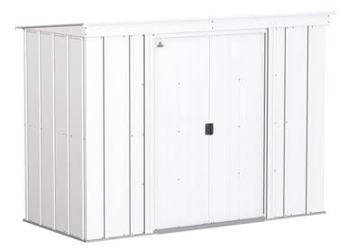 Arrow Classic Steel Storage Shed, 8×4, Flute Grey Arrow Classic Steel Storage Shed, 8×4, Flute Grey