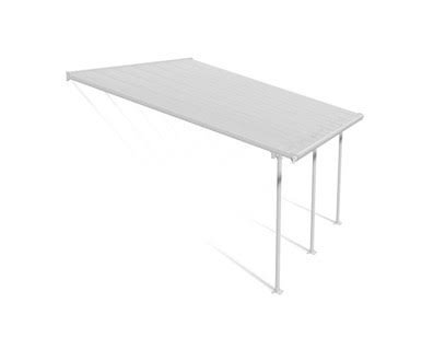 Canopia by Palram Feria 13 ft. x 14 ft. Patio Cover Kit – White, Clear Twin wall Canopia by Palram Feria 13 ft. x 14 ft. Patio Cover Kit – White, Clear Twin wall