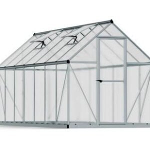 Canopia by Palram Mythos 6 ft. x 14 ft. Greenhouse Kit – Silver Structure & Twinwall Panels