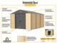 Ironwood Steel Hybrid Shed Kit 10 x 12 ft. Galvanized Anthracite - Image 7