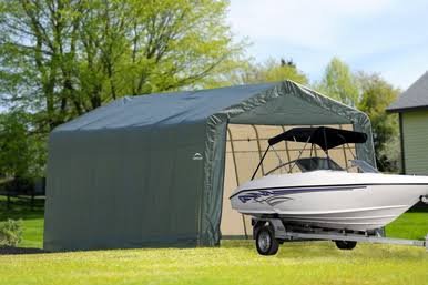 ShelterCoat 12 x 24 ft. Garage Peak Green STD ShelterCoat 12 x 24 ft. Garage Peak Green STD