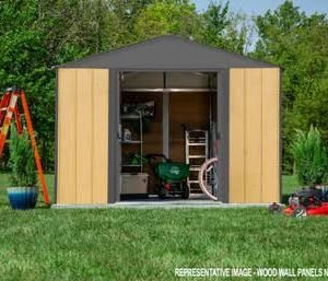 Ironwood Steel Hybrid Shed Kit 8 x 8 ft. Galvanized Anthracite