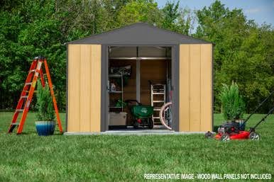 Ironwood Steel Hybrid Shed Kit 10 x 8 ft. Galvanized Anthracite Ironwood Steel Hybrid Shed Kit 10 x 8 ft. Galvanized Anthracite