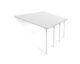 Canopia by Palram Feria 10 ft. x 20 ft. Patio Cover Kit - Grey Structure & Clear Twin Wall Panels - Image 4