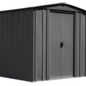 Arrow Classic Steel Storage Shed, 6×5, Charcoal