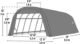 ShelterCoat 13 x 28 ft. Wind and Snow Rated Garage Round Green STD - Image 4