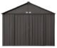 EZEE Shed Steel Storage 10 x 8 ft. Galvanized Extra High Gable Charcoal - Image 4
