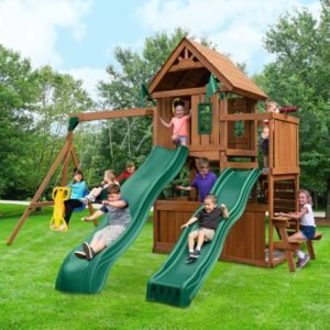Swing-N-Slide Knightsbridge Deluxe Wood Complete Play Set