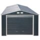 Duramax Imperial Metal Garage Dark Gray with White Trim 12×26
