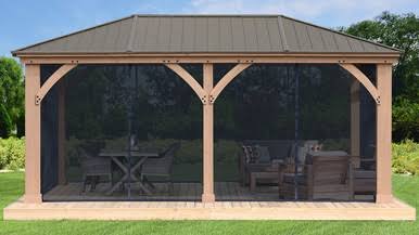 Yardistry 12 x 20 Gazebo Mosquito Mesh Kit Yardistry 12 x 20 Gazebo Mosquito Mesh Kit