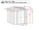 Arrow Classic Steel Storage Shed, 6x7, Sage Green - Image 4