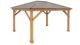 Yardistry Meridian Gazebo with Cedar Wood & Aluminum Roof, (12 ft. x 16 ft.)