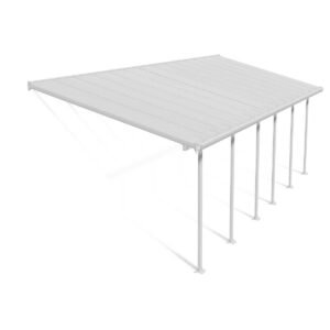 Canopia by Palram Feria 10 ft. x 28 ft. Patio Cover Kit – Clear Twin Wall Panels