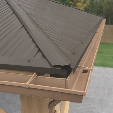 Yardistry Rain Gutter Kit For The 12 x 10 Meridian Gazebo Yardistry Rain Gutter Kit For The 12 x 10 Meridian Gazebo