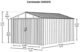 Commander 10 x 15 ft. Steel Storage Building Eggshell - Image 2