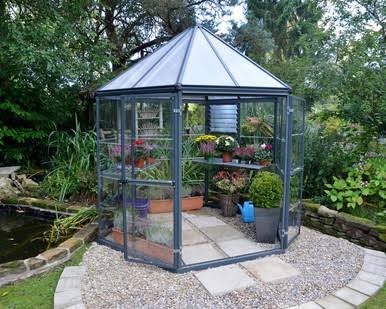 Canopia by Palram Oasis 8 ft. Greenhouse Kit – Grey Structure & Hybrid Panels Canopia by Palram Oasis 8 ft. Greenhouse Kit – Grey Structure & Hybrid Panels
