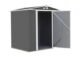 EZEE Shed Steel Storage 6 x 5 ft. Galvanized Low Gable Charcoal with Cream Trim - Image 3